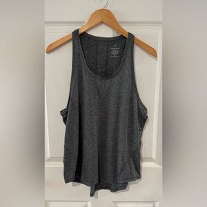 Sweaty Betty Gray Scoop Neck Racerback Tank
